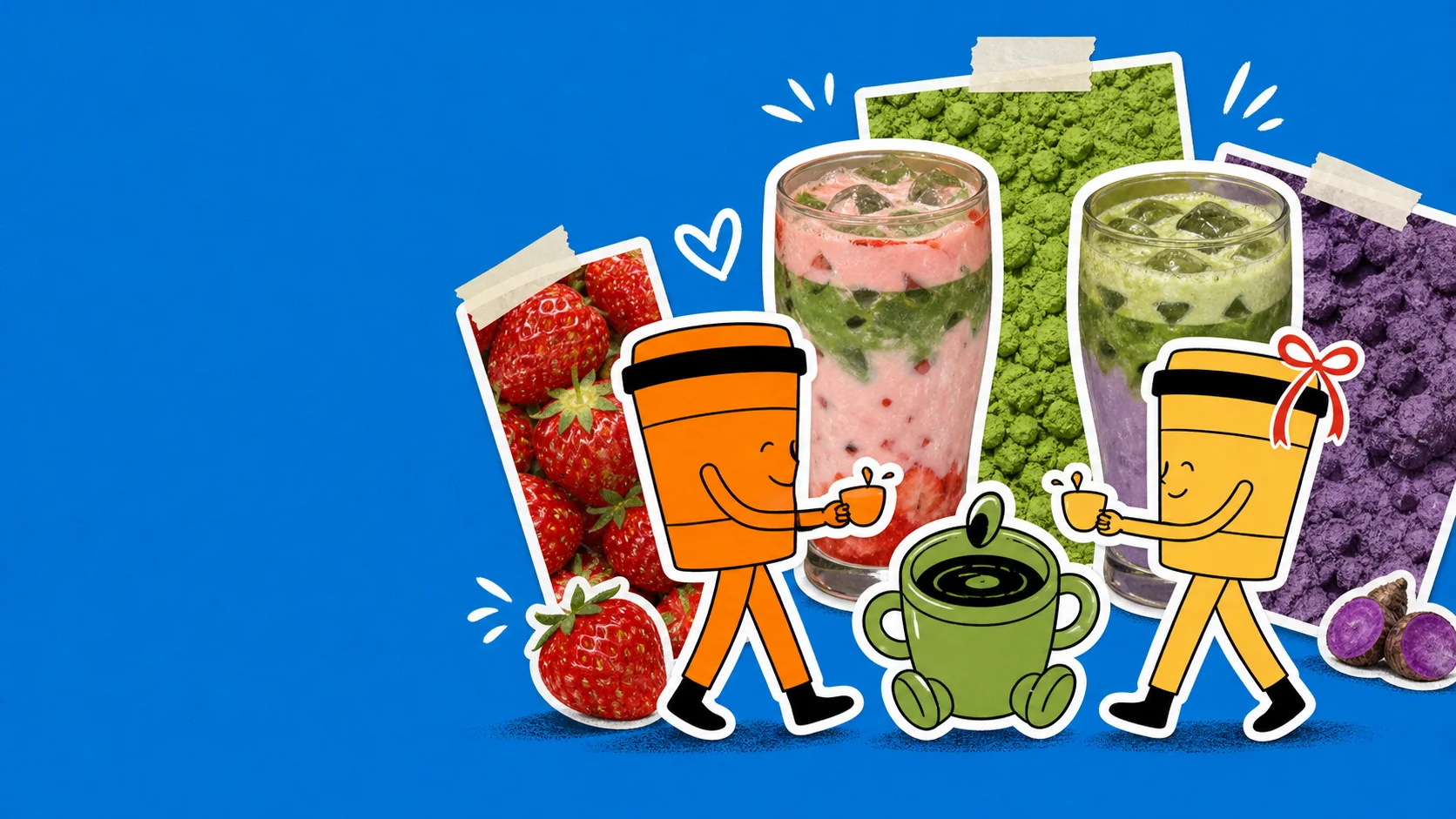 ROX drinks and cup characters